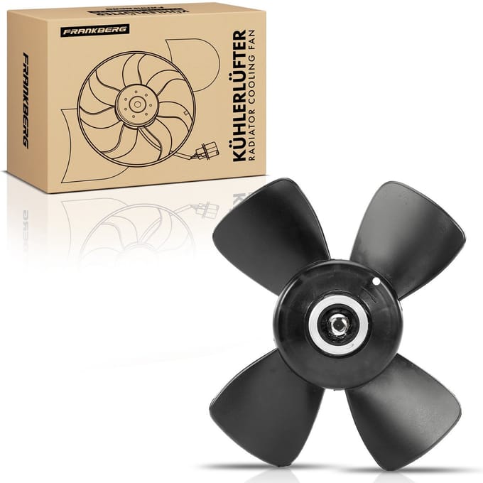 Frankberg 1x Motorradiateur Enkele ventilator