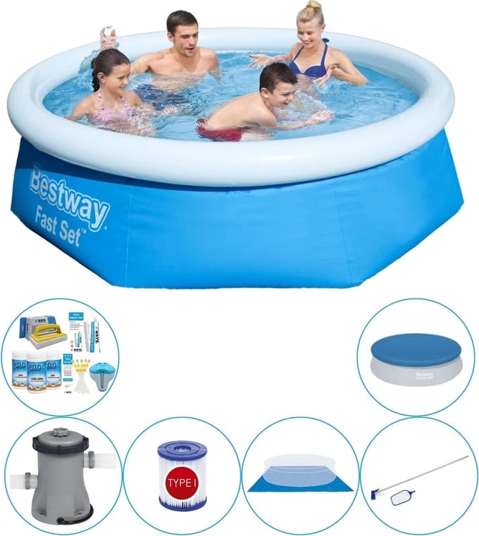 Fast Set Rond 244x66 cm - Zwembad Pakket