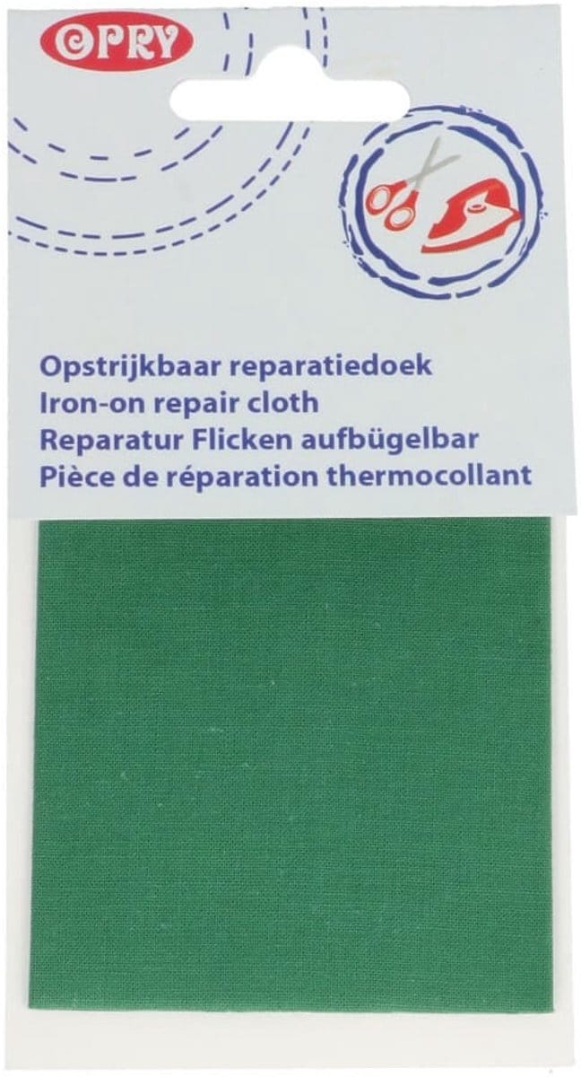 opry Reparatiedoek opstrijkbaar katoen groen