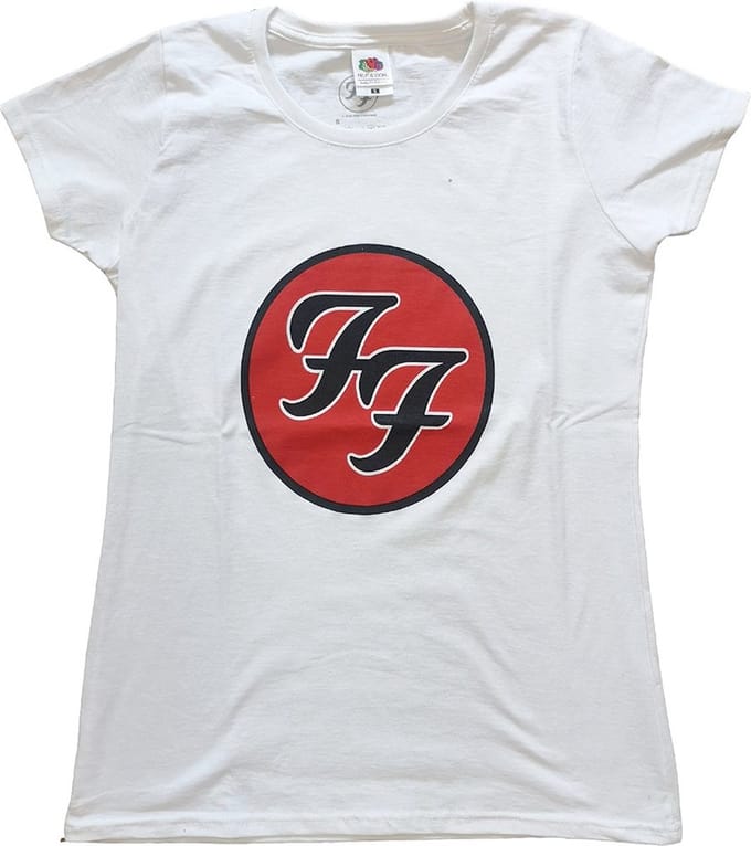Foo Fighters - FF Logo Dames T-shirt - XS - Wit