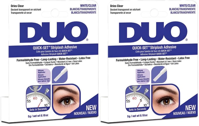 DUO Kleef voor Wimpers Ardell Quick-Set - Wimperlijm - Transparant, Sneldrogend, 2-pack