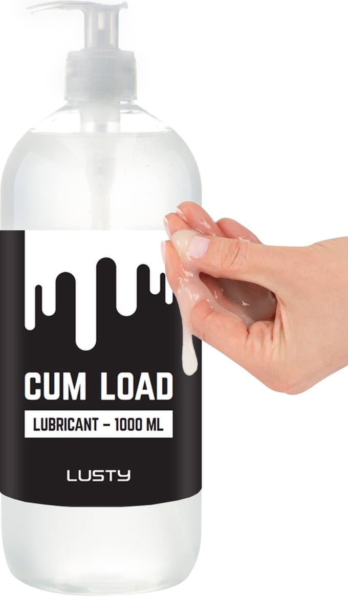 Lusty Cum Load Sperma Glijmiddel - 1000 ml - Nieuwe Formule -Hybride Glijmiddel - Op Water- en Siliconenbasis