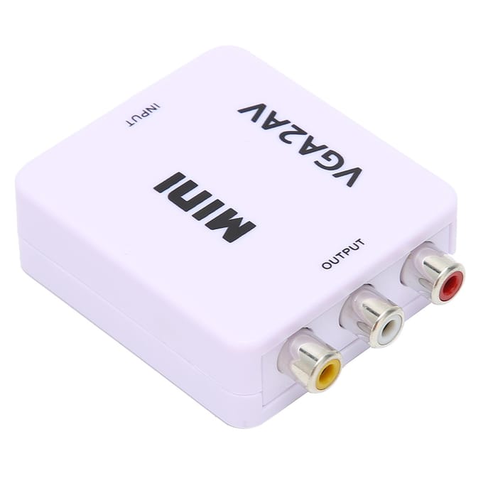 Mini VGA naar AV 1080P HD Video Converter Adapter 165MHz met Datakabel voor TV PC