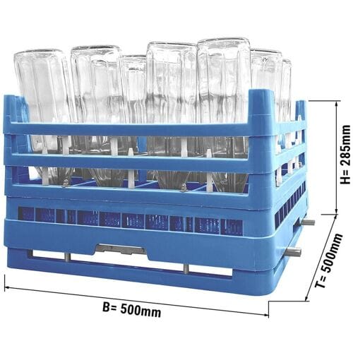 GGM Gastro Vaatwaskorf GN1/1 - 500x500mm - passend voor GSH360 - voor 16 flessen