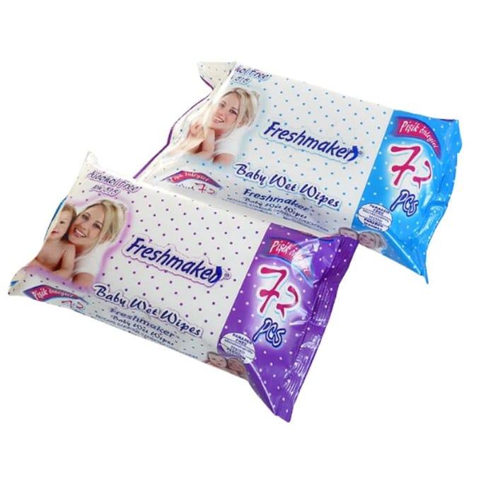 Lingettes Humides Fraîcheur Bébé 72 Pièces