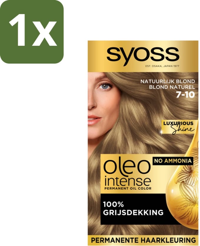 Syoss Oleo Intense - Haarverf - 7-10 - Natuurlijk Blond - 115ml