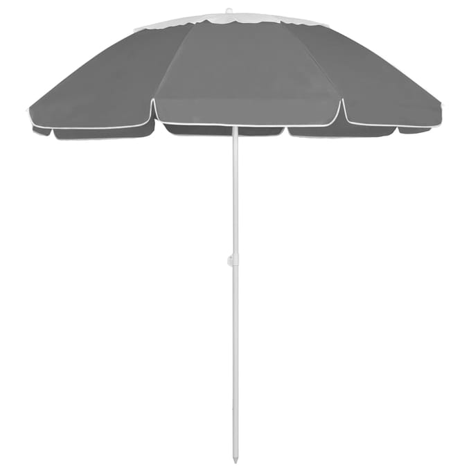 vidaXL - Strandparasol - 300 - cm - antracietkleurig