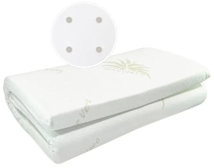 Campingmatras Oeko-Tex® en CERTIPUR™ Gecertificeerd met Aloe Vera - Oprolbaar, Hoogte 4 cm