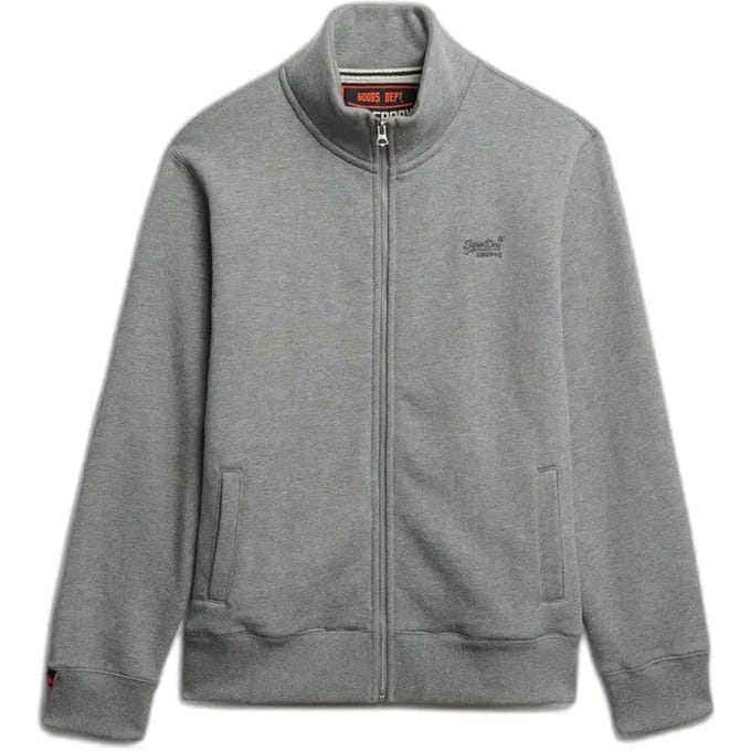 Superdry Essential Trainingsjack met Logo Grey Grootte: M