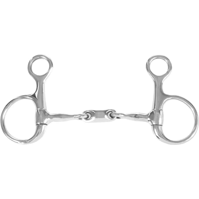 Baucher bit voor paard met dubbele loop Horze
