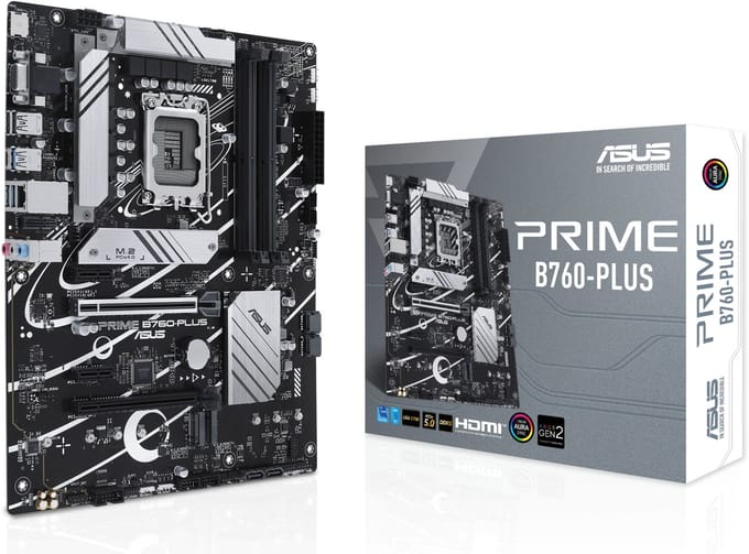 ASUS PRIME B760-PLUS (V2) Moederbord - Intel B760 - Intel LGA1700 - DDR5 RAM - ATX