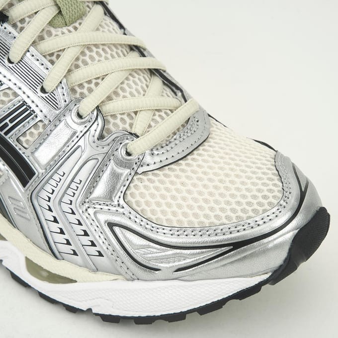 ASICS Gel Kayano 14 Birch Pure Silver Unisex Sneakers Crème 1203A537-200 45 gray