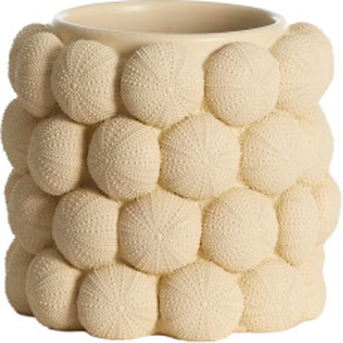 Light & Living - Vaas SEA URCHIN - Ø20.5x18cm - Wit