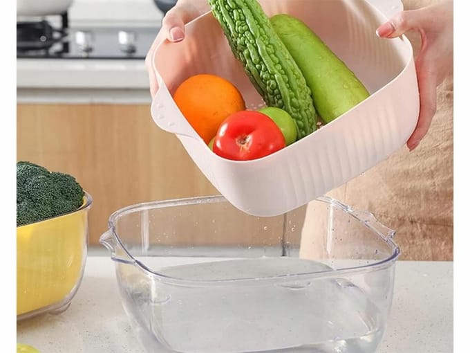 Pingyang Rongrong - Dubbele Misk Set - 6L - Kunststof - Ergonomische Handgrepen