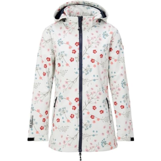 Nordberg Flower Dames Softshell Ls05801-oe - Kleur Wit - Maat S
