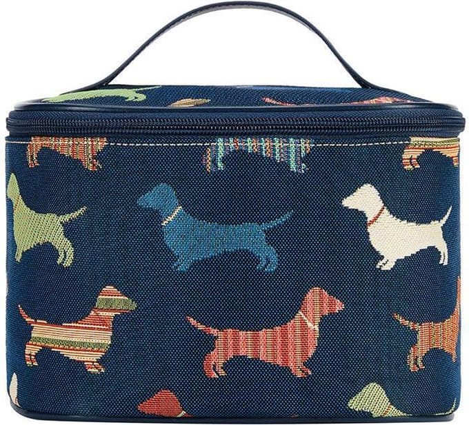 Toilettas - Gobelinstof - Dachshund - Teckel - Honden - Hondjes