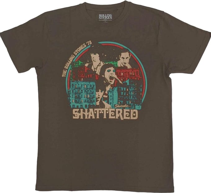 The Rolling Stones - Some Girls Shattered Heren T-shirt - S - Bruin