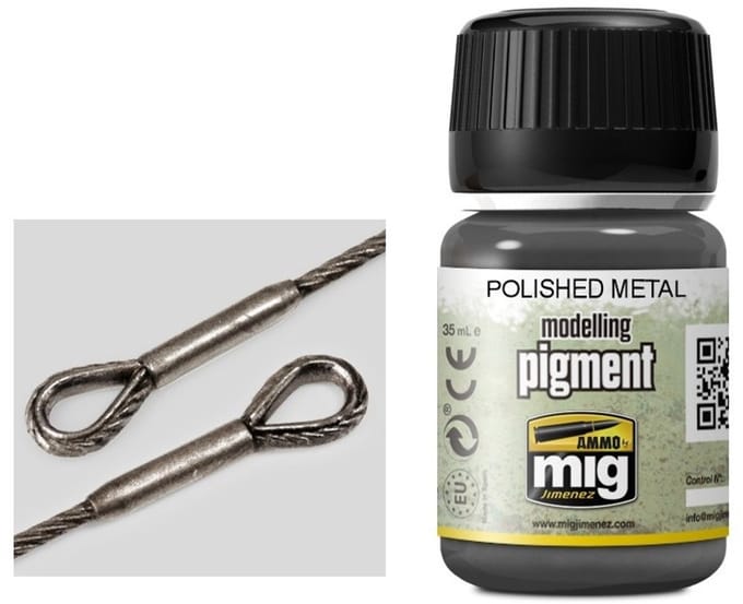 AMMO by Mig Jimenez Modelbouwdecoratie - MIG 3021 Polished Metal Pigment Effecten potje