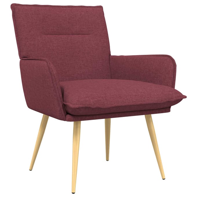 vidaXL - Fauteuil - Wijnrood - Stof