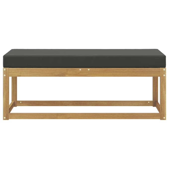 vidaXL - Buitenstoel - Bank - Massief - Acacia - Hout - Wit