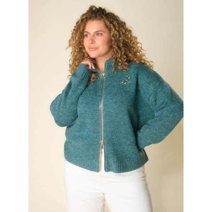 YEST CURVE Haniya Cover ups - Dark Mint/Melange - maat X-0(44)
