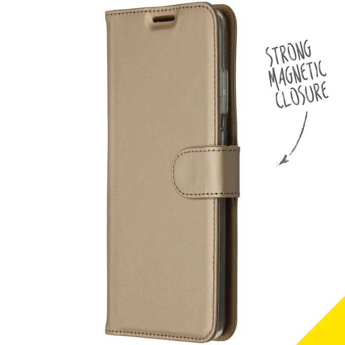 Accezz Hoesje - Geschikt voor Samsung Galaxy S20 Ultra - Wallet Softcase Bookcase - Goud
