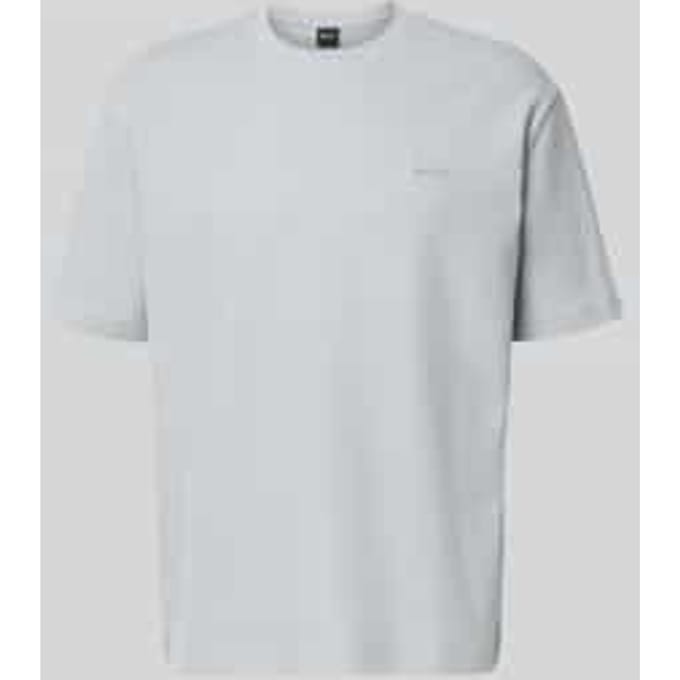 Regular fit t-shirt van puur katoen model 'Te_Rib'