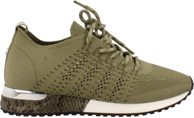 La Strada Sneaker Kaki Knitted - Damesschoenen - Maat - 39