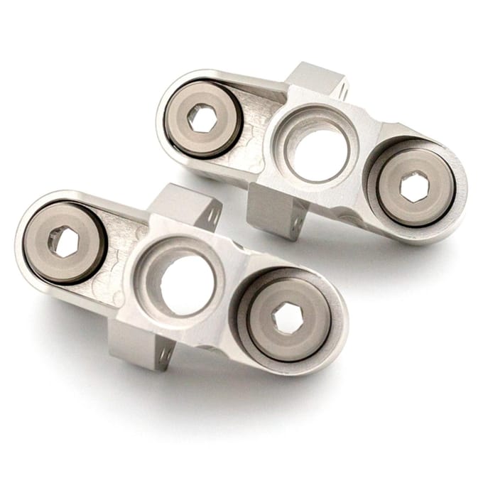 2-delige stuurbeker met afstandsbediening, aluminium zilveren afstandsbediening stuurbeker vooraan Steering Cup zilver