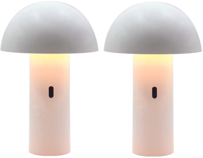 Set van 2 draadloze tafellampen H28CM TOD