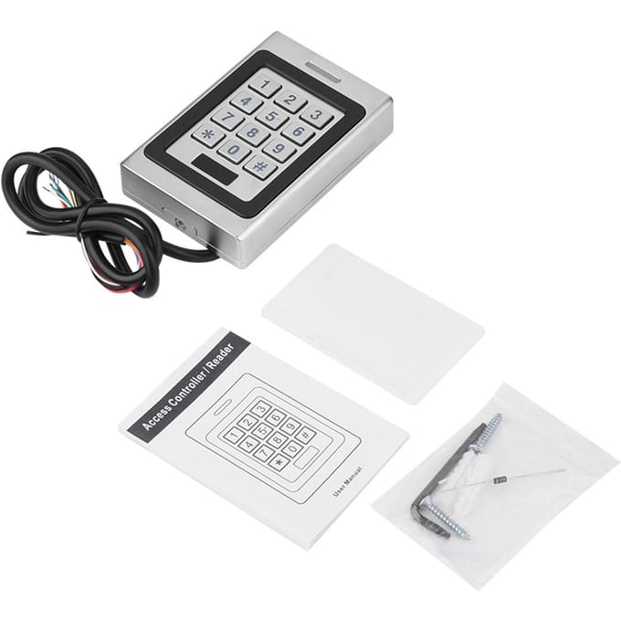 Système de contrôle d'accès de porte de sécurité à clavier avec carte RFID IP67 white