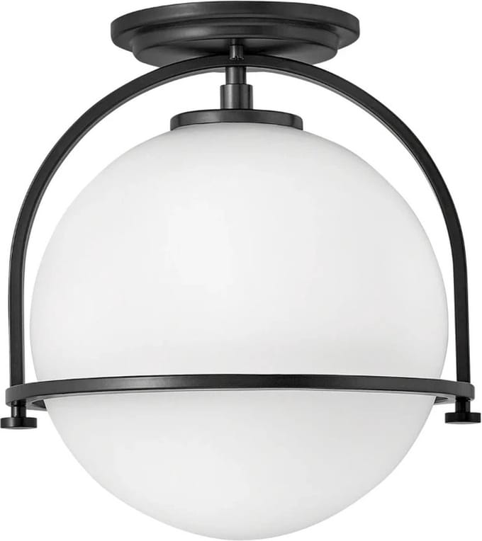 Hinkley LED Plafondlamp Somerset | 1X E27 Max 60W | Dimbaar | Black