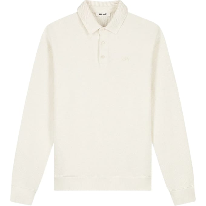 Olaf Signature Oversized Polo Polos Off White M250203