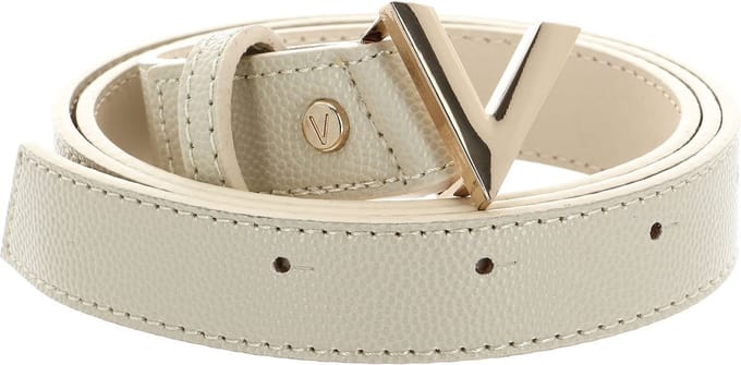 VALENTINO Riem Divina Belt W100 Ecru / Oro Crème