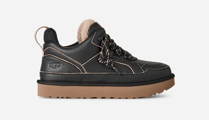 UGG® Lowmel Contrast Trainer in Black/Amphora, Polyester/Leather/Wool