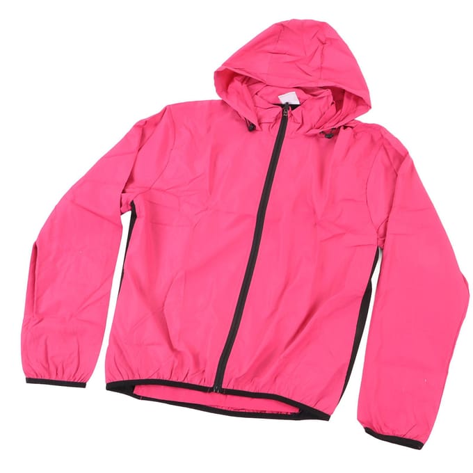 Fietsjas met Capuchon Lange Mouwen Winddicht Waterdicht Sneldrogend Licht Ademend Buiten Sport red