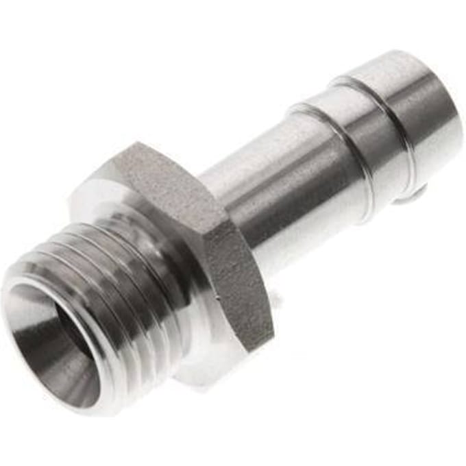 G 1/4'' Buitendraad x 9mm RVS Slangpilaar 40 Bar