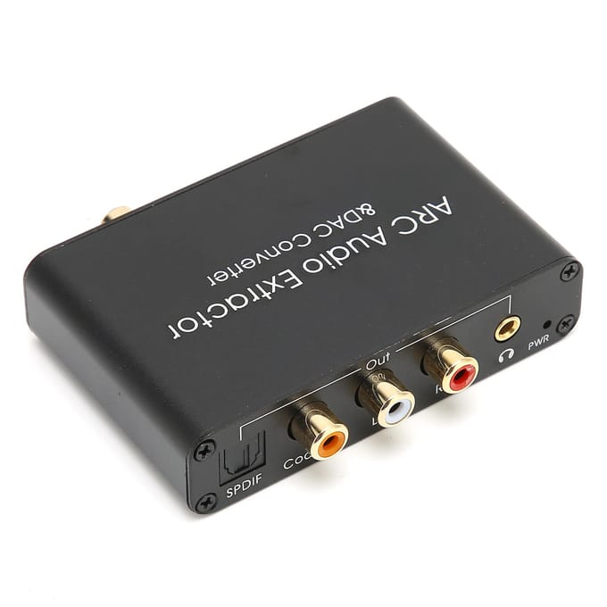 Interface multimédia HD ARC Extractor Convertisseur numérique vers analogique ou DAC pour DVD HDTV