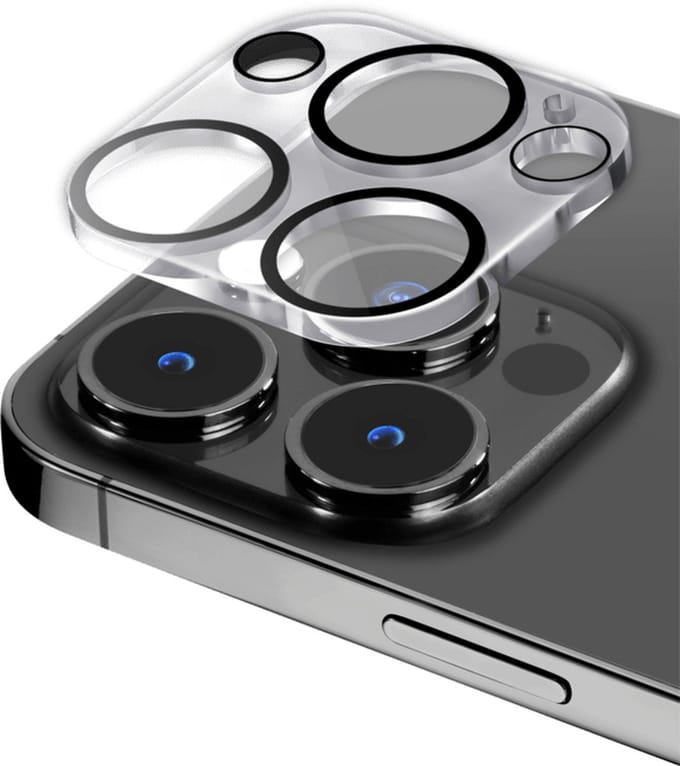Jaym, Lens Protector geschikt voor iPhone 14 / 14 Plus - Tempered Glass 9H, Transparant