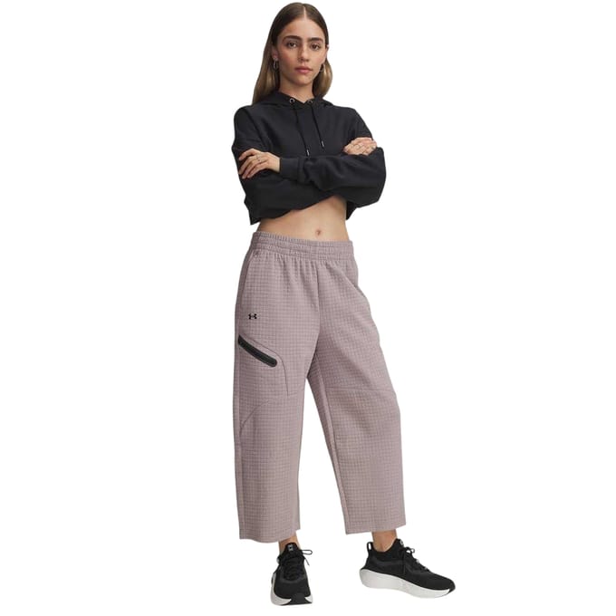 Under Armour Fleece-joggingbroek met open zoom voor dames (Grijs)