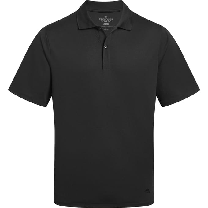Craghoppers Heren Expert Basecamp Wicking Poloshirt (Zwart)