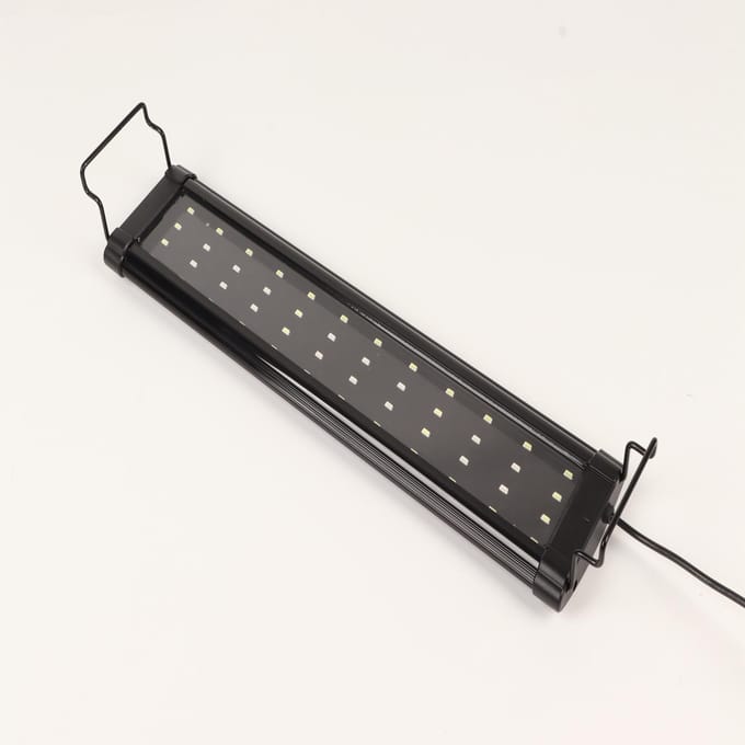 LED Aquariumlamp Volledig Spectrum 3 Modi Aquariumlamp met Uitschuifbare Beugel voor Zoetwateraquarium gray