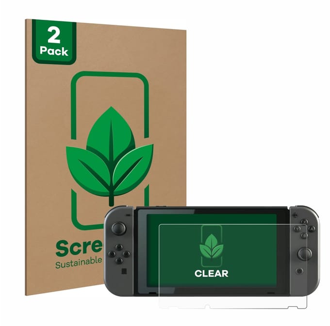 2 Stuks Screenprotector voor Nintendo Switch - Hoogwaardige Beschermfolie transparant