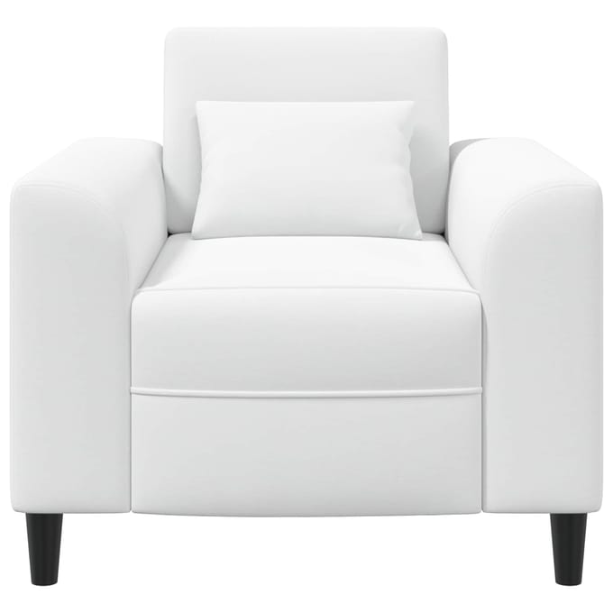 vidaXL - Fauteuil - Wit - Stof