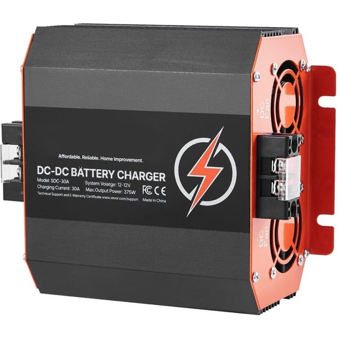 Chargeur DC vers DC 12V 30A Chargeur de batterie 375W pour plomb-acide Lithium AGM