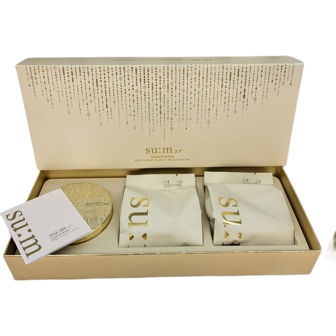 zo:m37 LosecSumma Elixir Golden Cushion Speciale Set 01 Licht Beige 3 stuks + WILLEKEURIG CADEAU beige