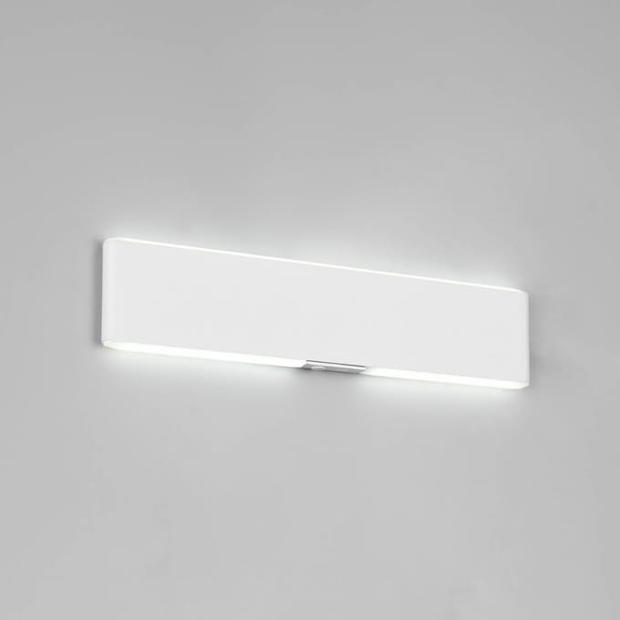 Trio Lighting LED wandlamp op accu Conchita, breedte 32 cm, wit, metaal, CCT