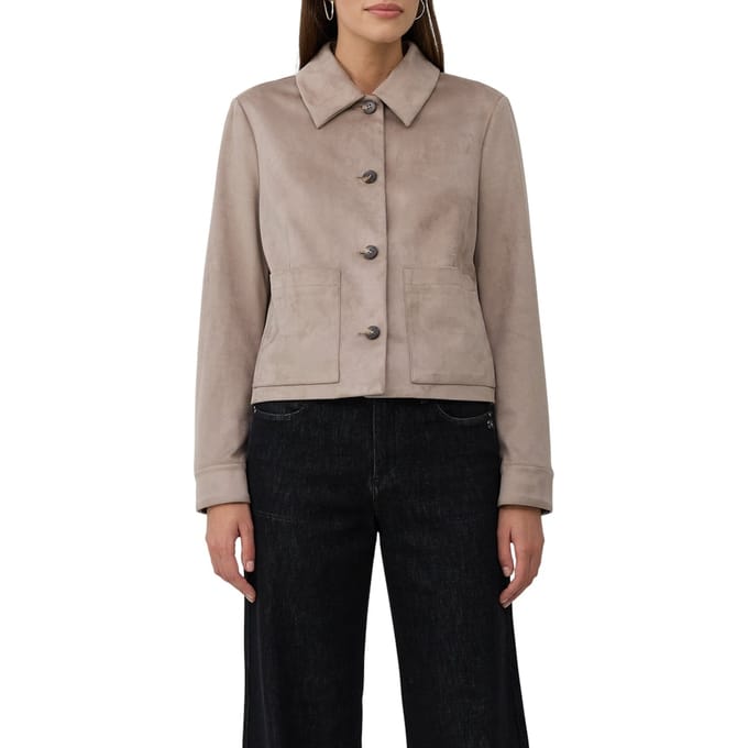 s.Oliver  Jackets Indoor Grey/black Maat: 44 | Korte Jassen Outlet | Dames | Taupe