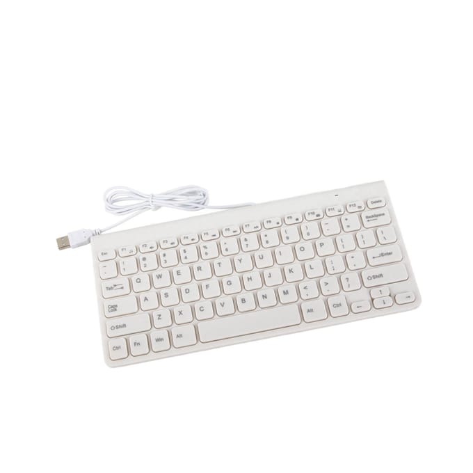 Ultradun USB Bekabeld Toetsenbord Optische Muis Muizen Set Combo voor PC Laptop wit