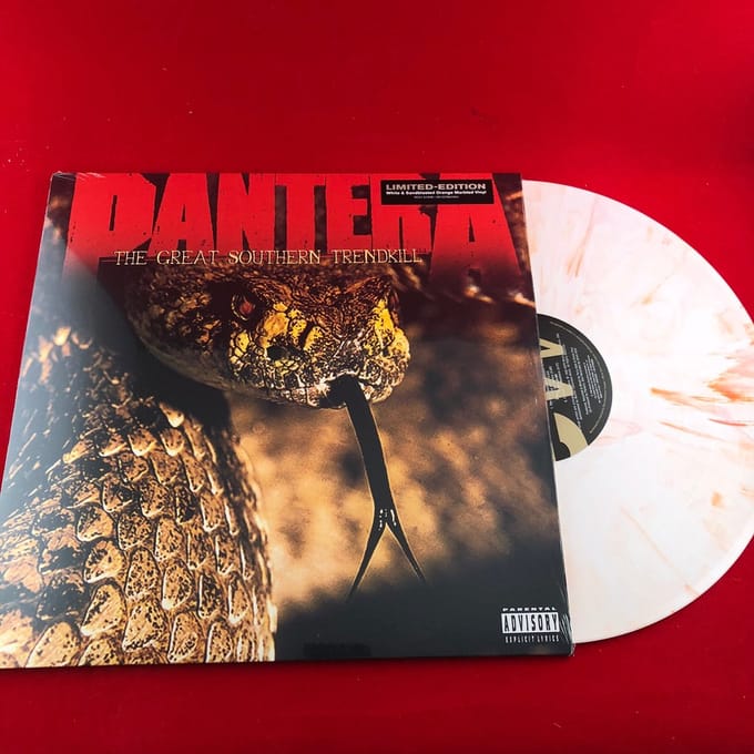 Pantera - The Great Southern Trendkill (White & Sandblasted Orange Marbled Vinyl)